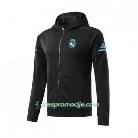 Real Madrid Trening Jakna Kapuljačom 2017-18 Crna